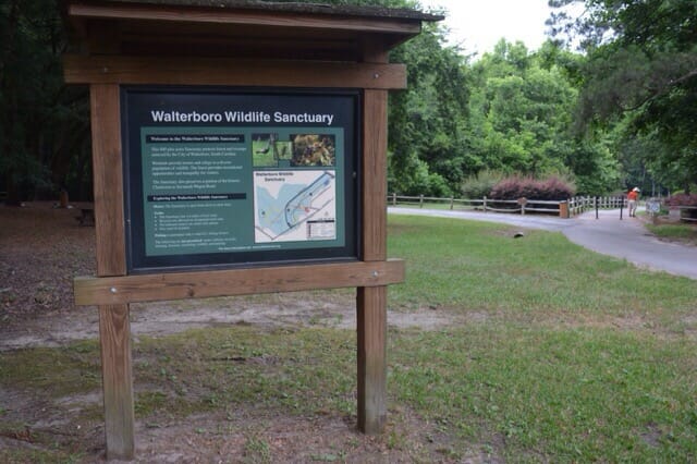Walterboro Wildlife Sanctuary trailhead