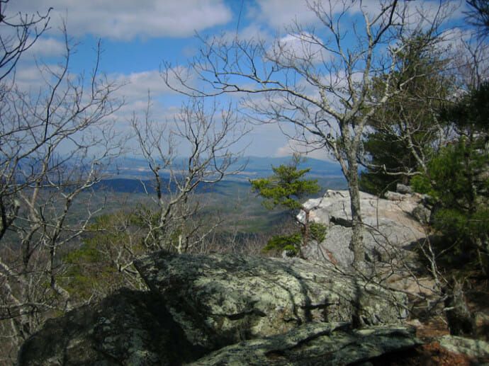 View from the Pinhoti Trail at Cheaha State Park, Alabama