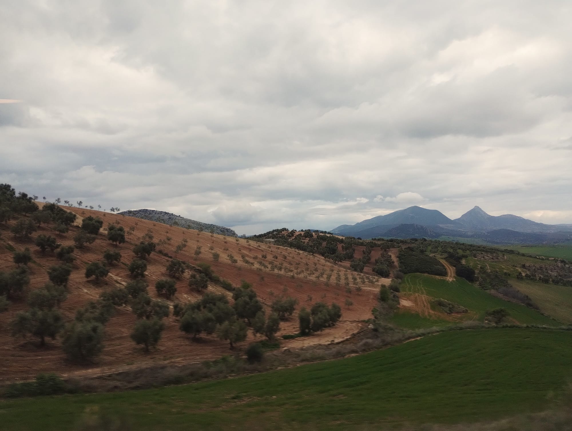 Mountains against an angry sky