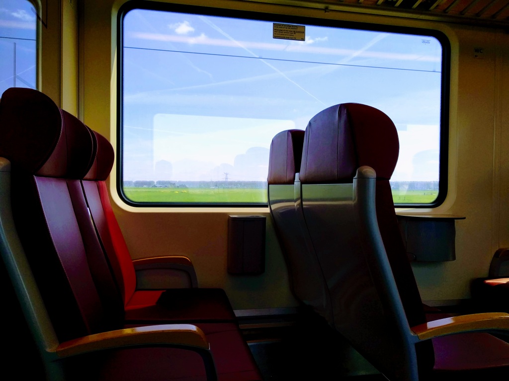 View from an NS Sprinter to Rotterdam.
