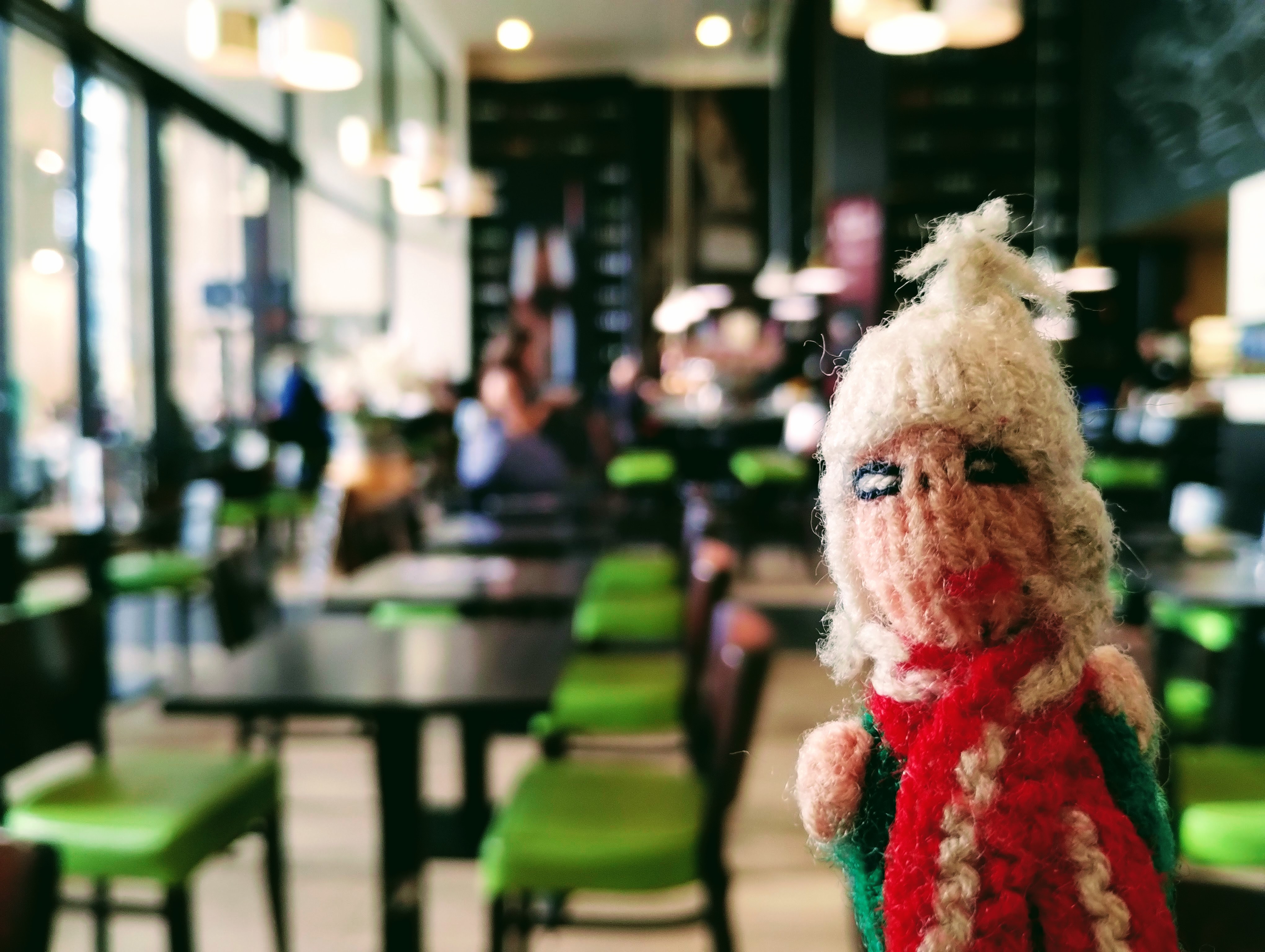 A finger puppet waits to be served in the Grand Comptoir buffet at Bordeaux Saint-Jean.