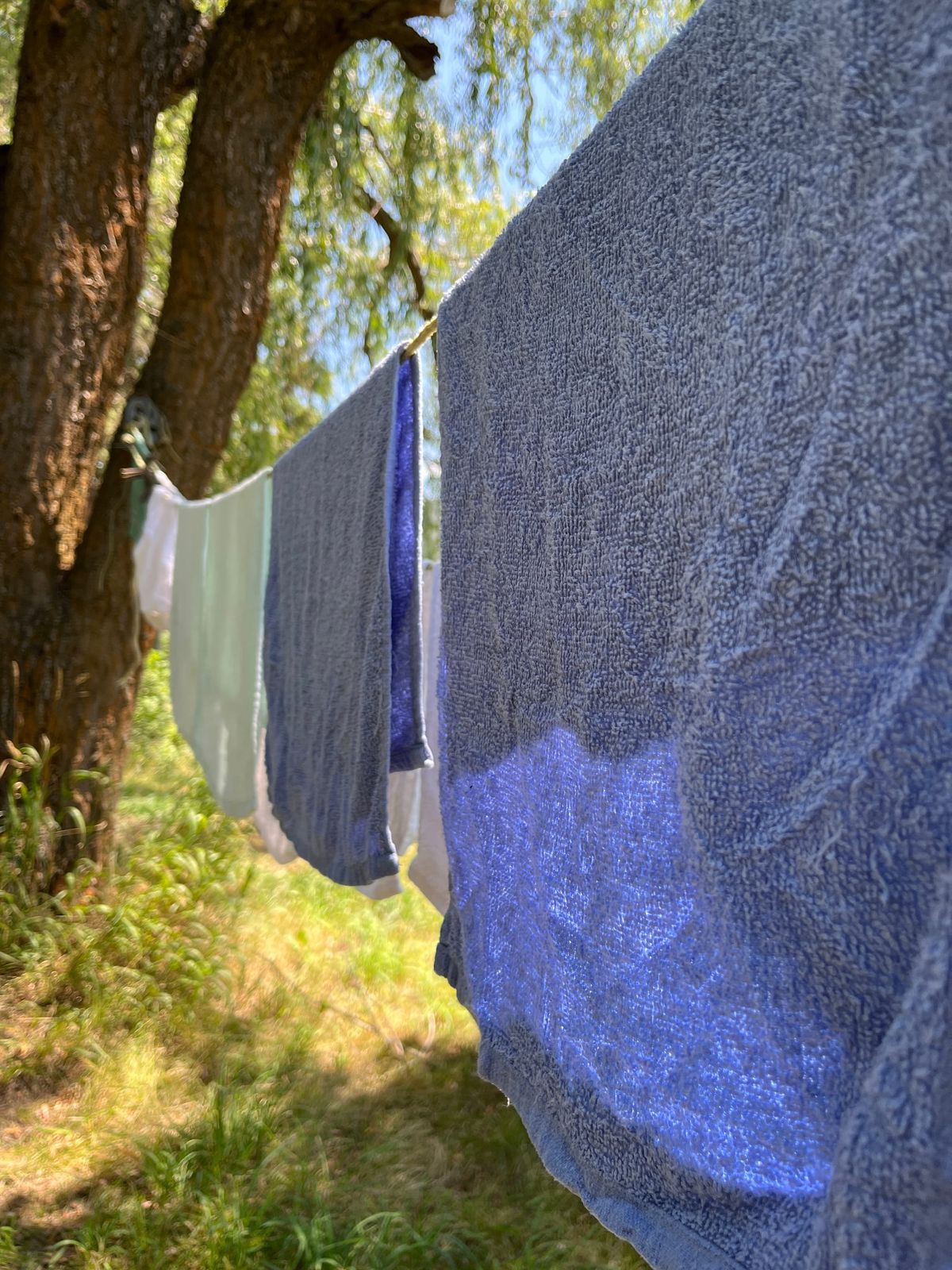 My actual laundry on the line :)