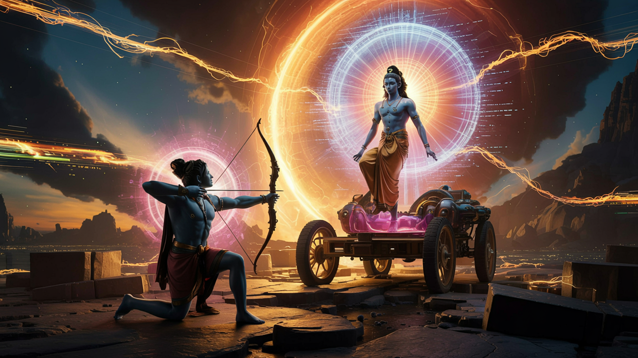 The Dharma of the Post-Human Warrior: Arjuna in the Age of AI