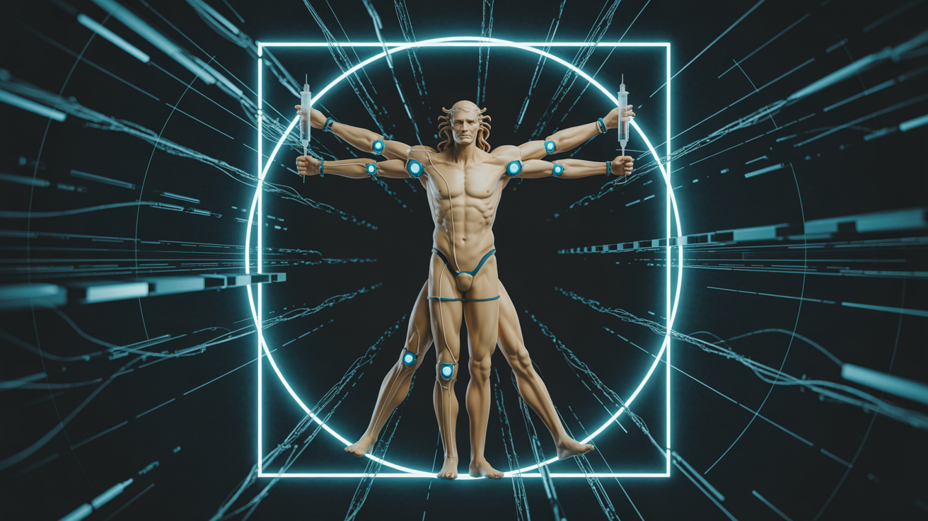 From Renaissance Ideal to Transhumanist Horizon: Deconstructing the Vitruvian Man and its Modern Echo