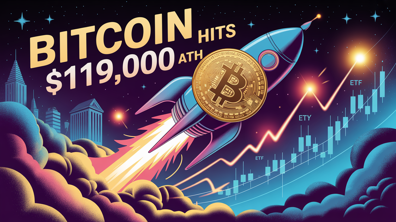 Bitcoin Blasts to New All-Time High of $119,000: Institutional Demand Fuels Historic Surge