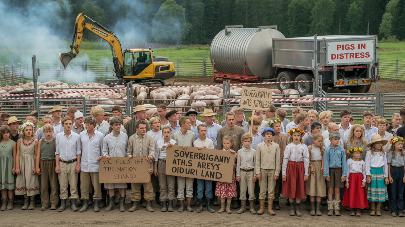 The Spark of Rebellion: How a Pig Farm Protest in Estonia Ignited a Nation’s Unrest