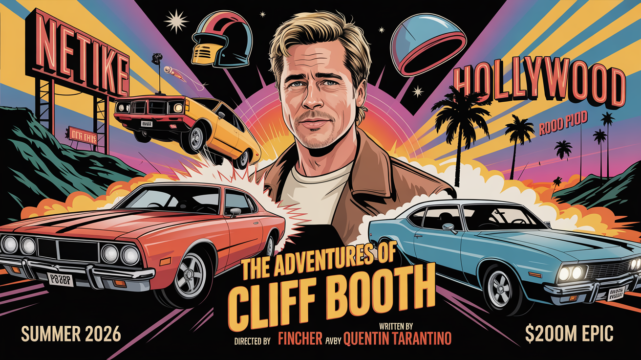 Netflix’s Bold Bet: “The Adventures of Cliff Booth” – A Tarantino-Fincher Spinoff Set to Redefine Hollywood Nostalgia