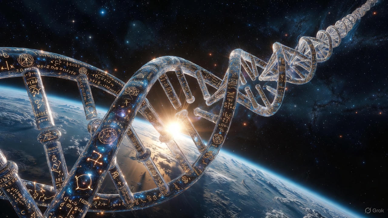The Forbidden Genome: Human DNA and the Archival Code of the Universe