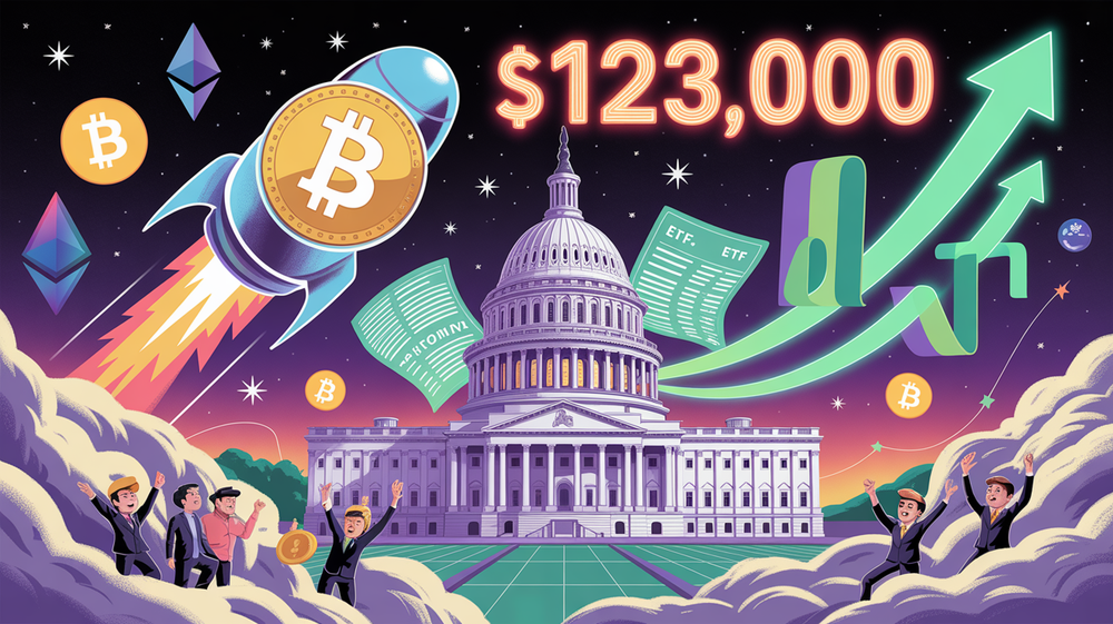 Bitcoin Blasts to New All-Time High Above $123,000 as U.S. Regulatory Winds Shift in Crypto’s Favor post image