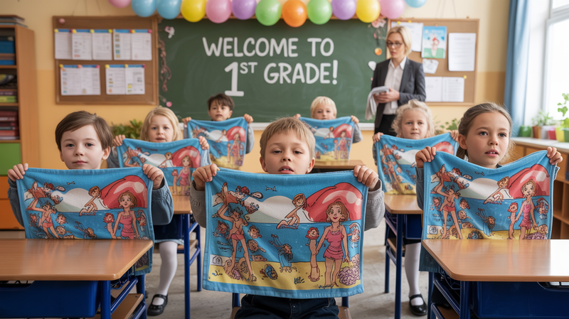 Estonia Gave First Graders Pornographic Towels — And Called It “Art” post image