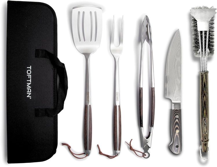 5-Piece Grill Set Stainless Steel