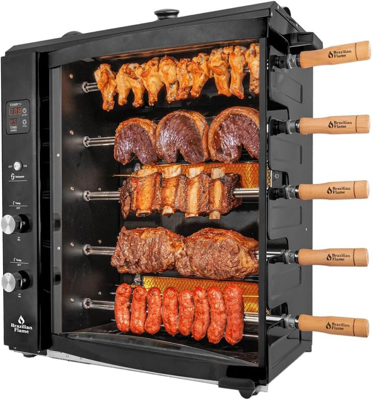 Brazilian Flame Churrasco® Gas Rotisserie Oven Grill
