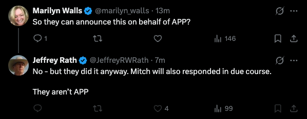 Jeffrey Rath's reply on X, Oct. 22, 2026.