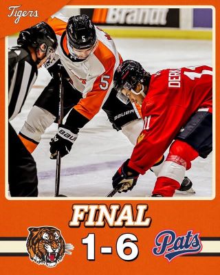Pats rout Tigers 6-1 in Regina as Klassen scores twice in opening period