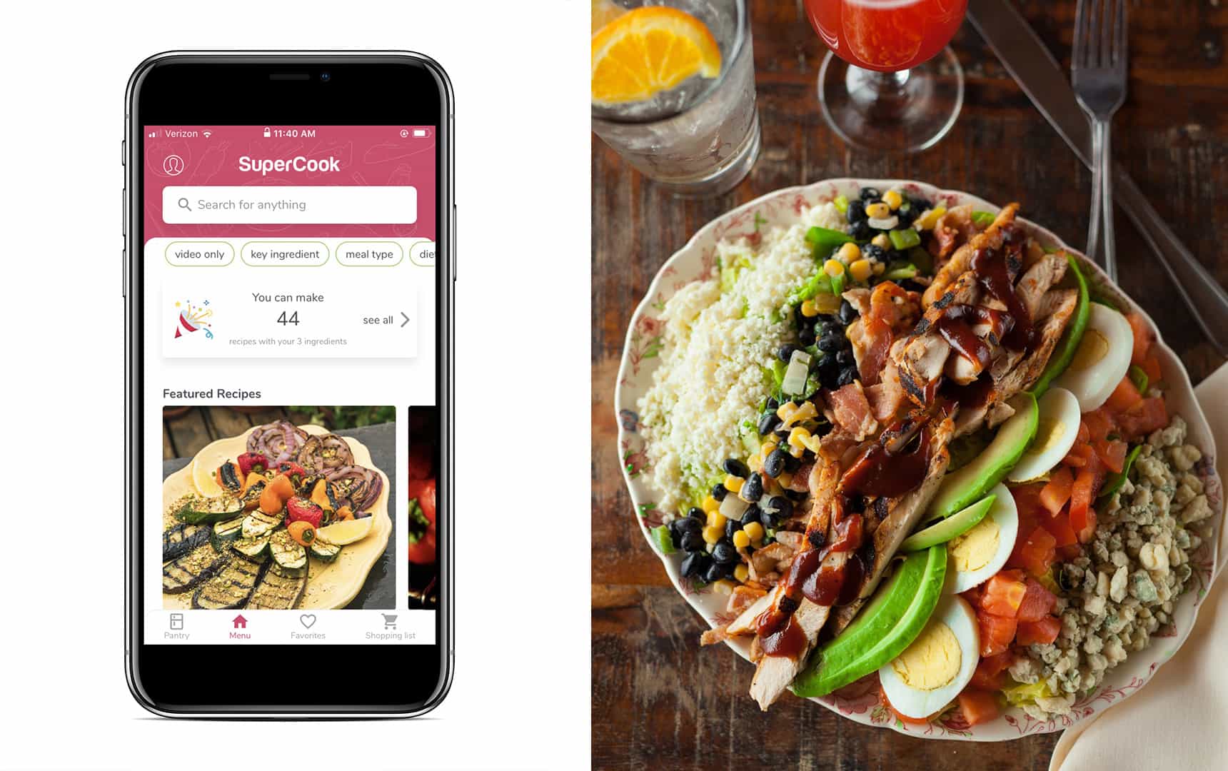 🥗 Smart app tar fram recept med ingredienser du redan har hemma