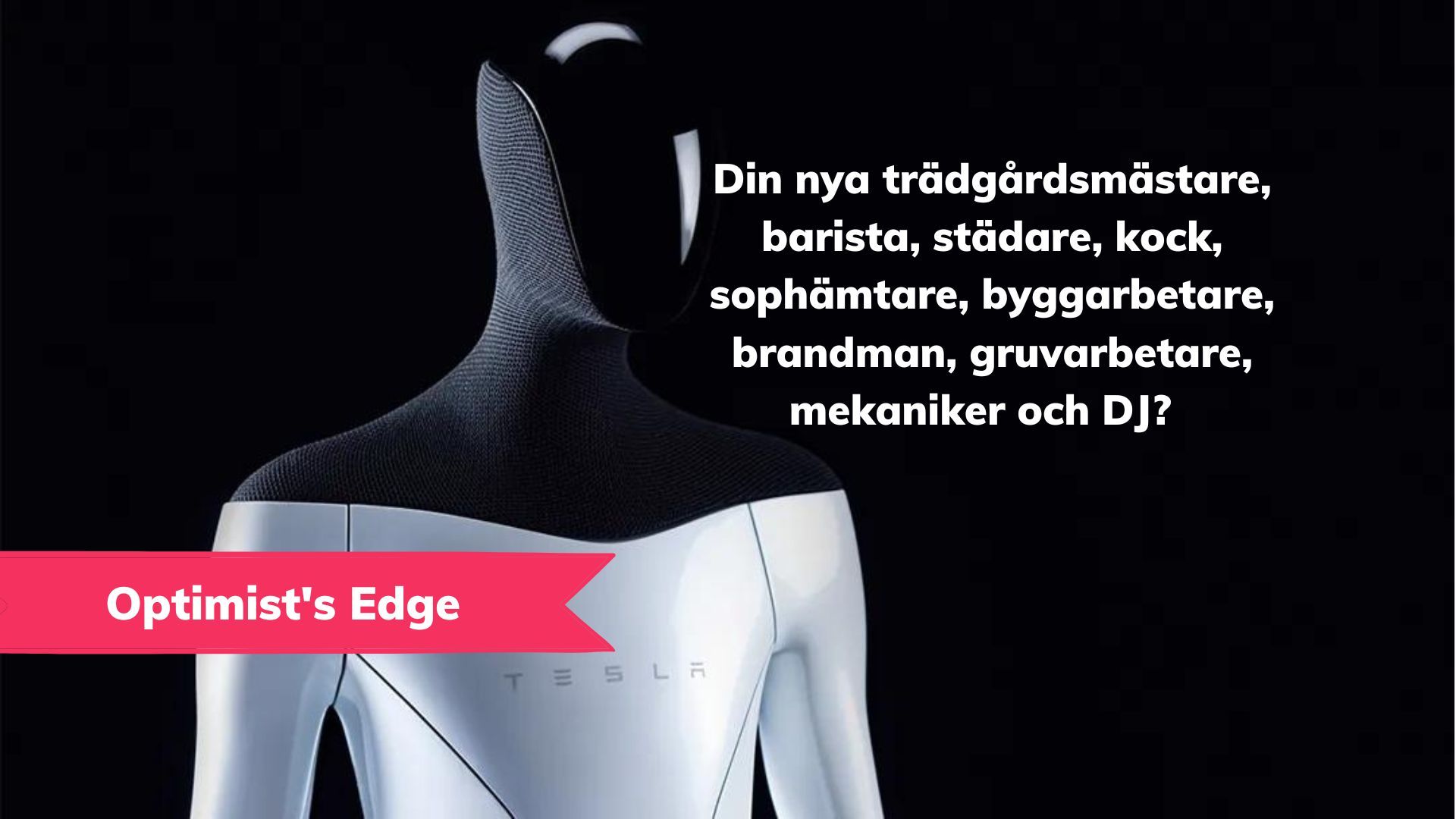 💡 Optimist’s Edge: Kommer Tesla Bot att ersätta allt mänskligt kroppsarbete?