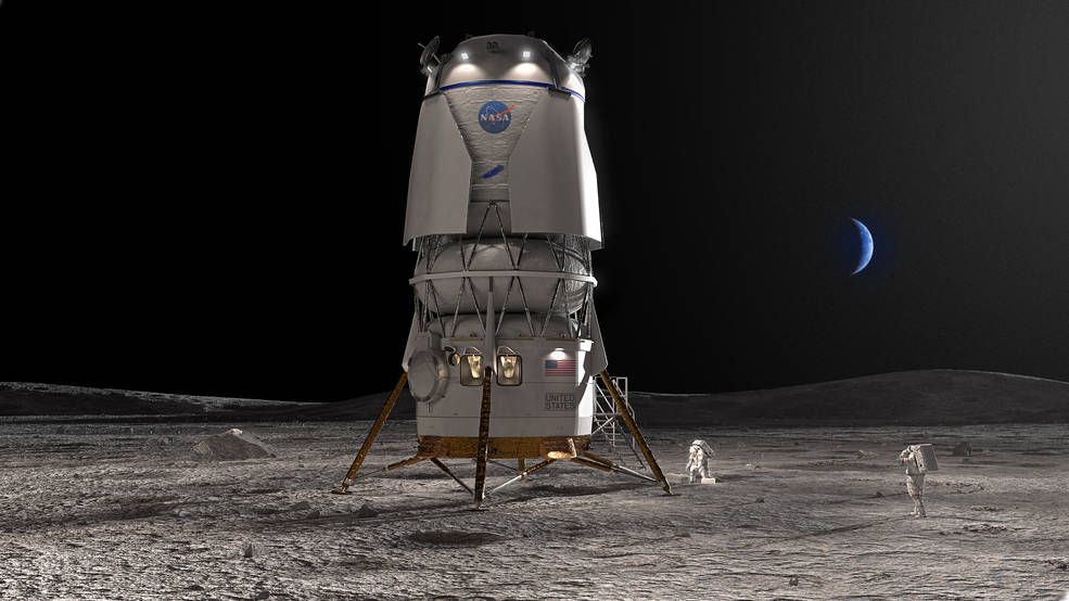 🌝 Bezos Blue Origin får bygga andra månlandaren