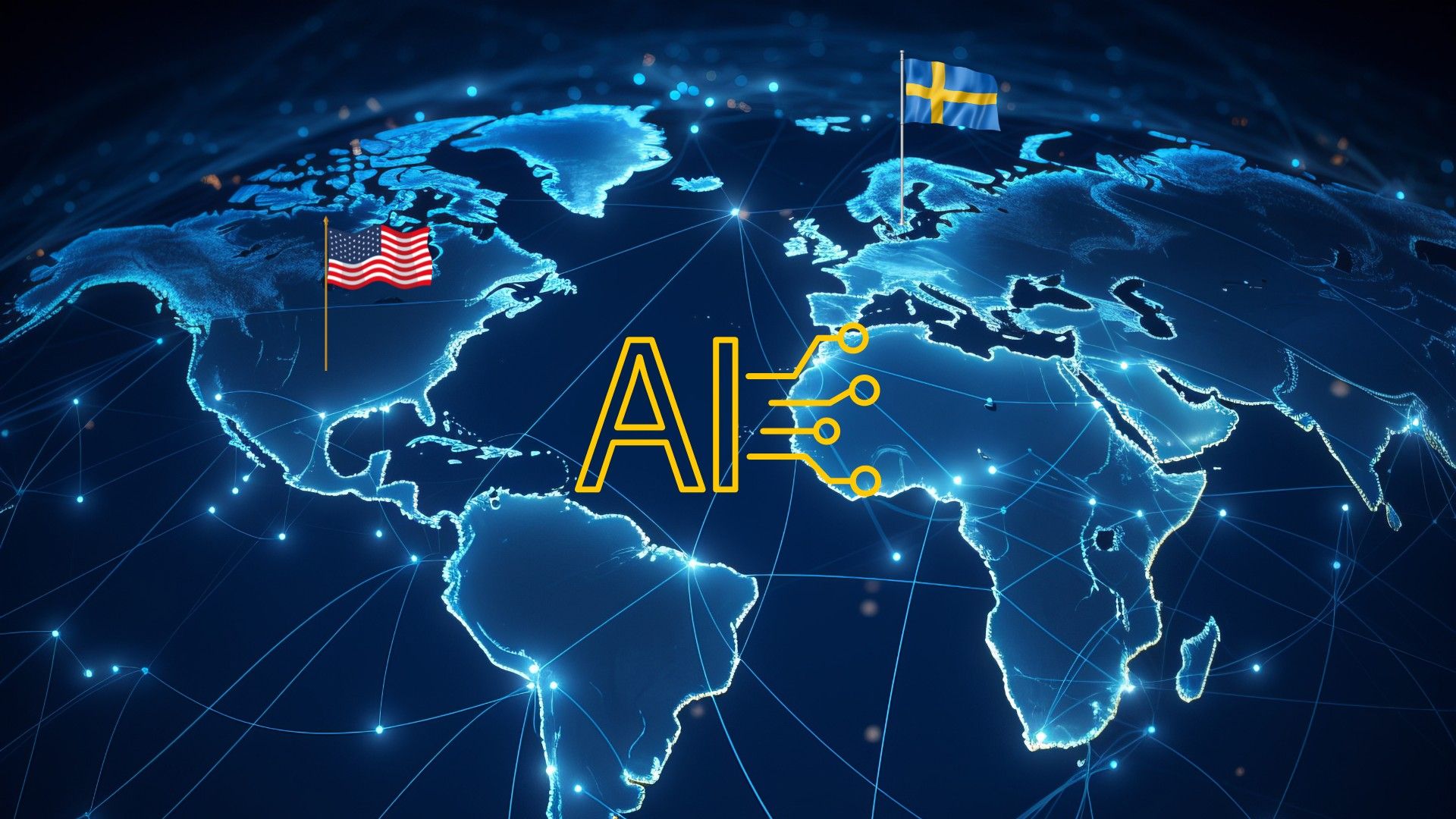 🦾 Rapport: USA och Sverige är bland de främsta vinnarna på AI