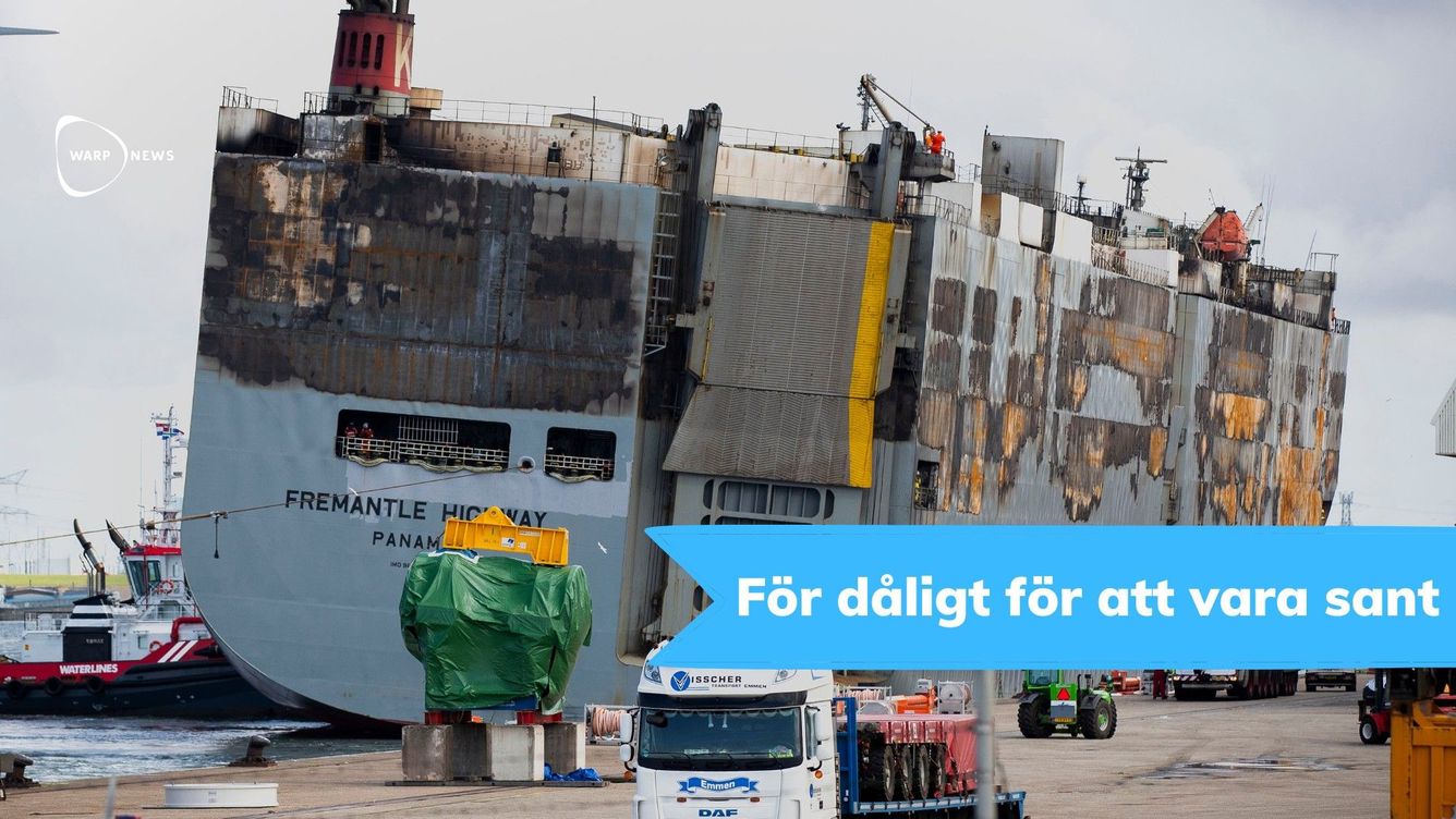🚢 Nej, inget tyder på att elbilarna orsakade fartygsbranden