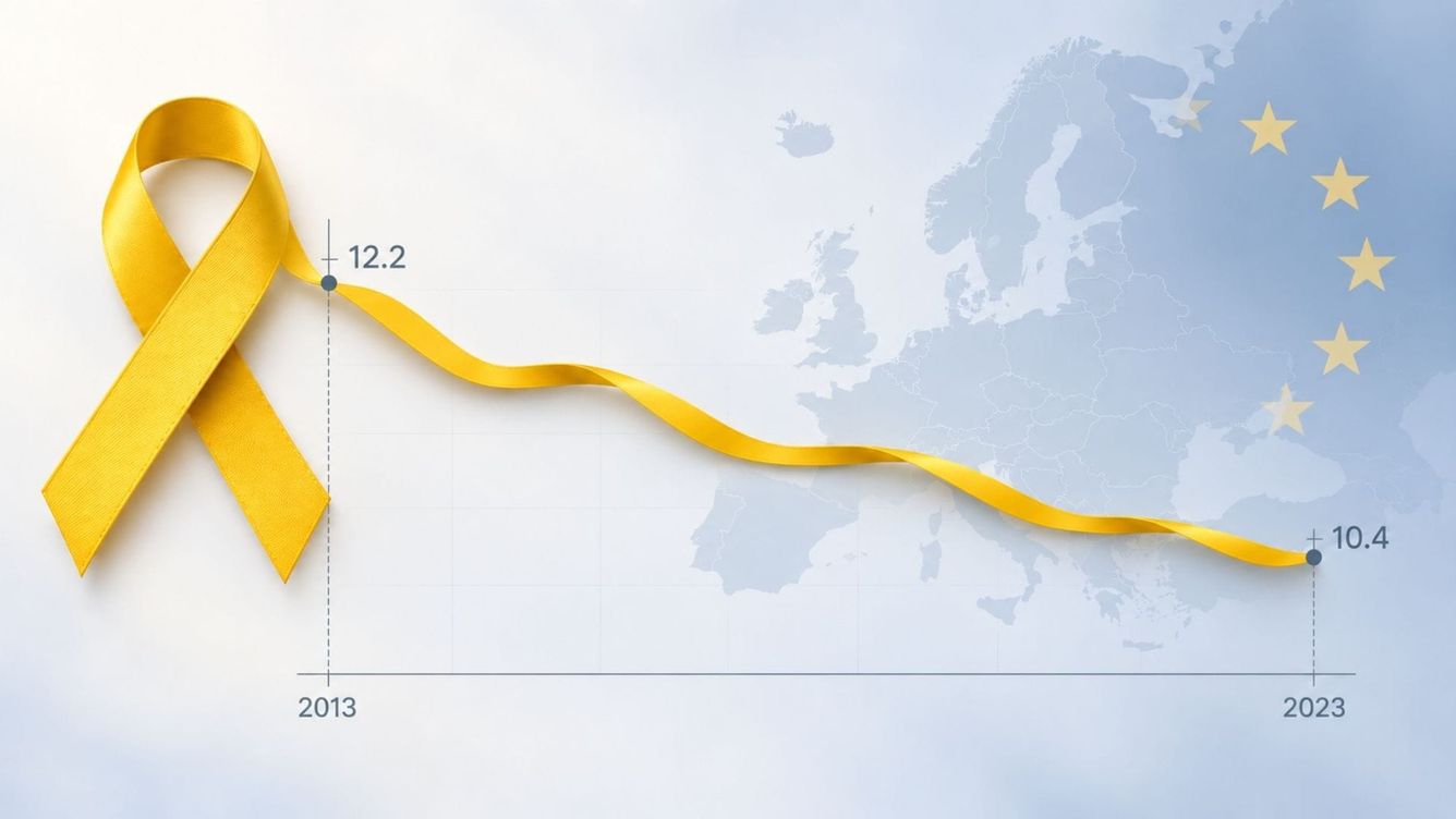 📉 Självmorden i EU har minskat med nästan 15 procent på tio år