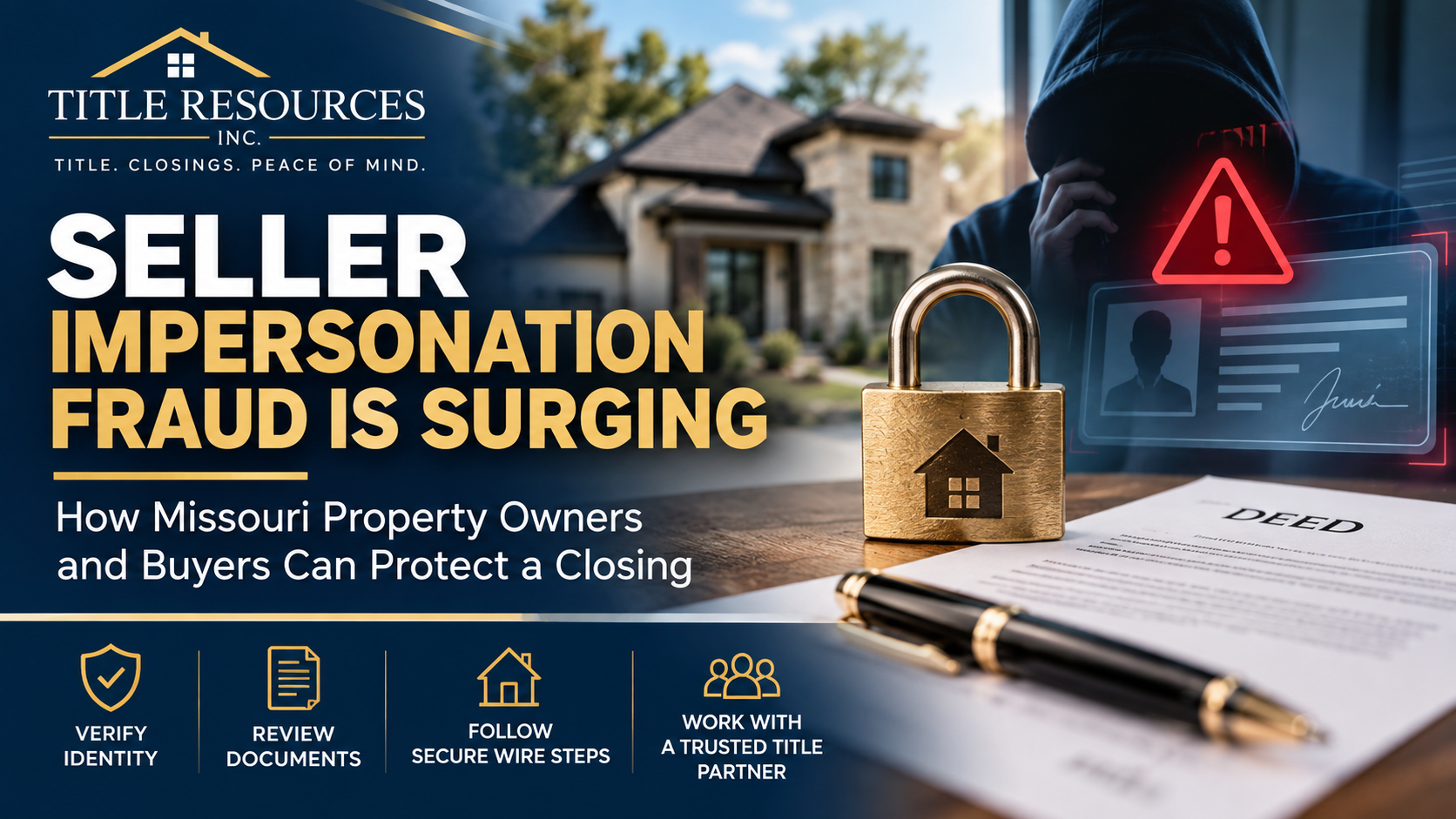 Seller Impersonation Fraud Is Surging: How Missouri Property Owners and Buyers Can Protect a Closing