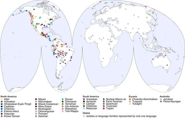 Vocabulary undergoes natural selection just like species. Plus a new database on the languages of the Americas.