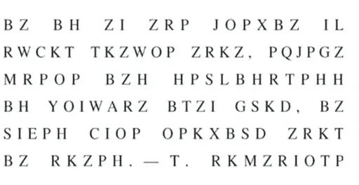 Your cryptogram is lying to you—/t/ isn’t the most frequent consonant in English