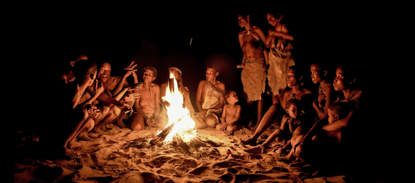 Storytelling around campfires may have shaped human language