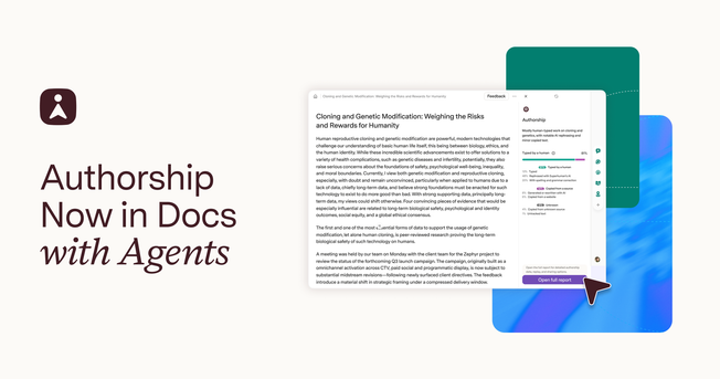 Authorship Launches in Docs with Agents, Creating More Transparency and Better Experiences