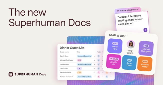 Coda is now Superhuman Docs — the best place for teams and AI to work together