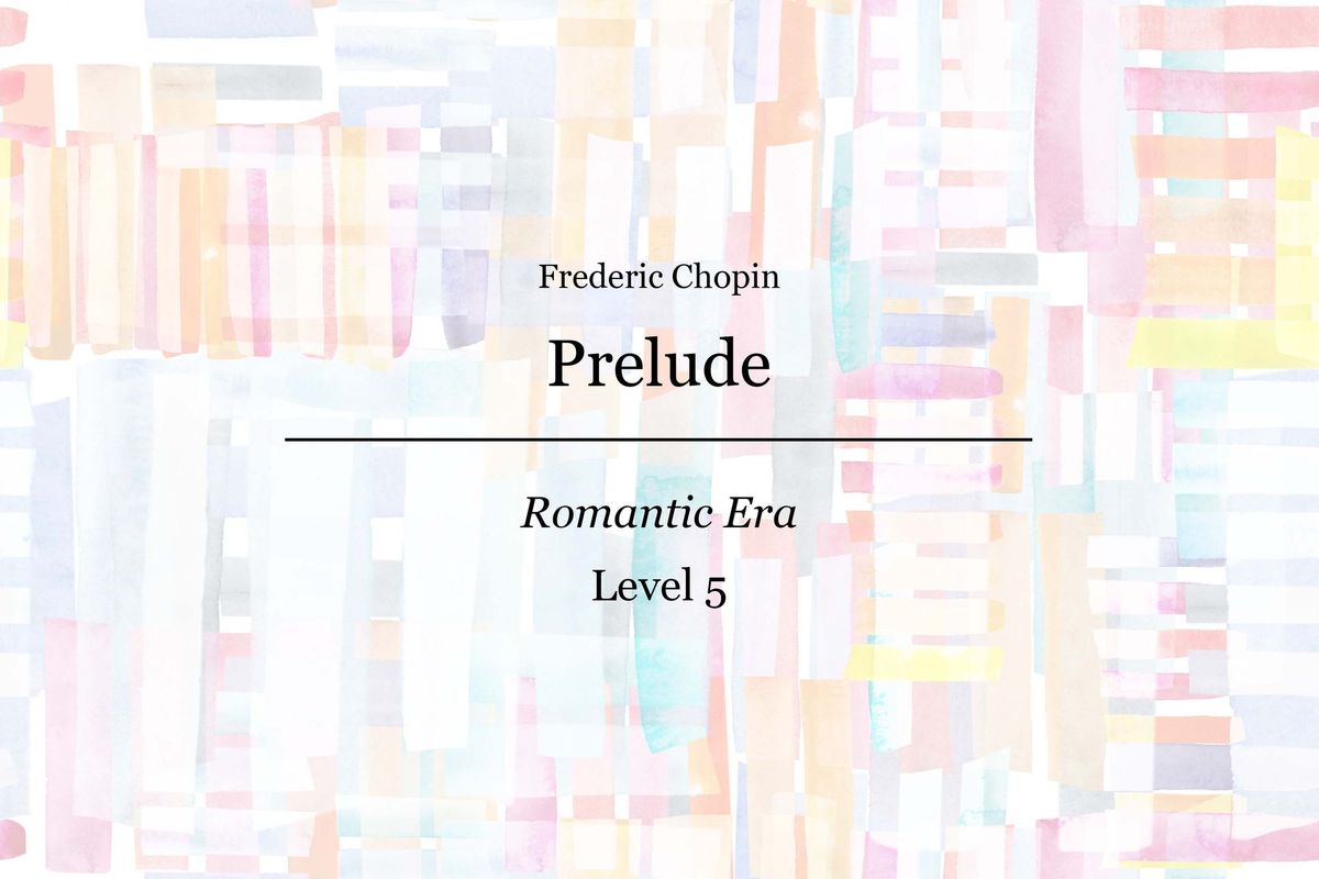 Chopin - Prelude - Piano Sheet Music