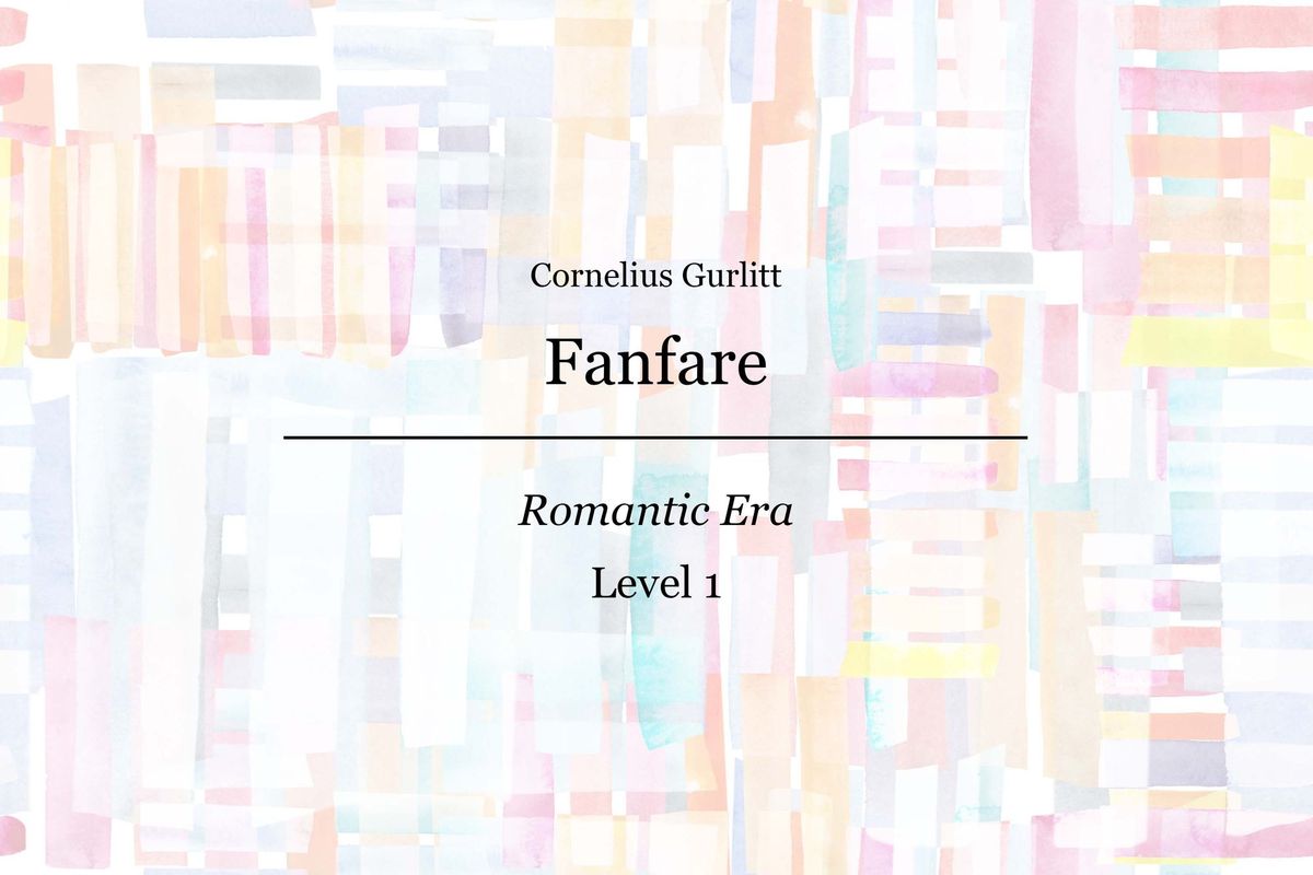 Cornelius Gurlitt - Fanfare Op. 117 No. 8 - Piano Sheet Music