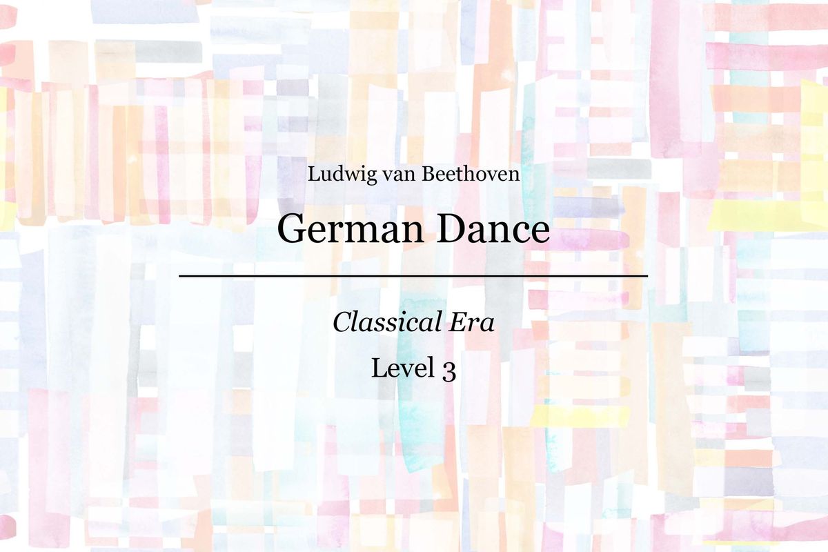 Beethoven - German Dance - Piano Sheet Music