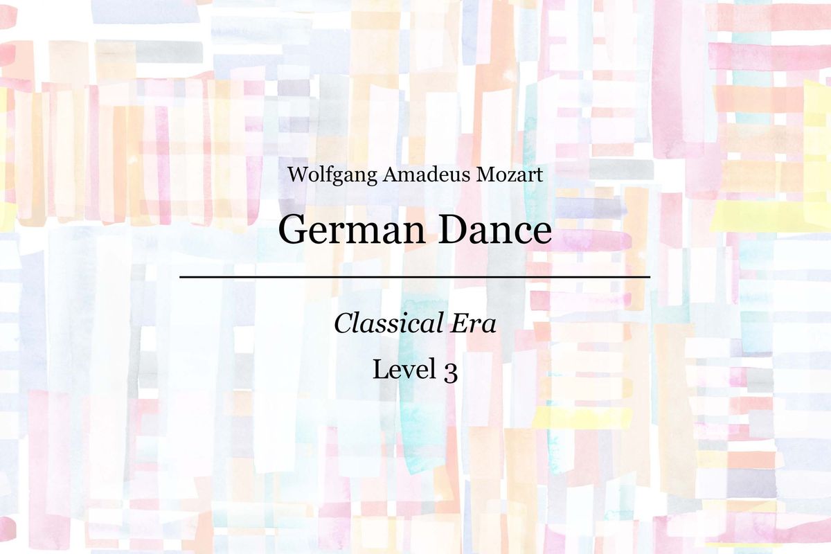 Mozart - German Dance - Piano Sheet Music