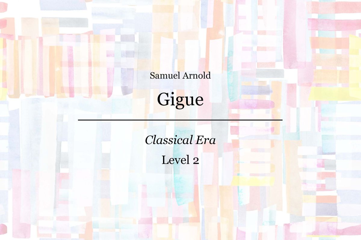 Samuel Arnold - Gigue - Piano Sheet Music