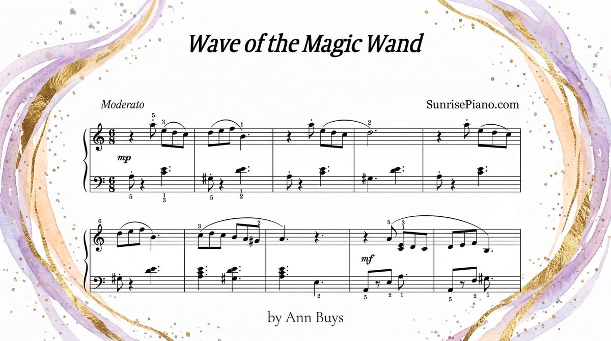 Wave of the Magic Wand - Intermediate Piano Sheet Music