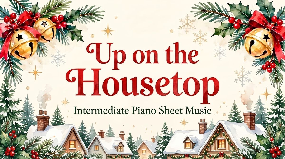 Up on the Housetop - Intermediate Piano Sheet Music