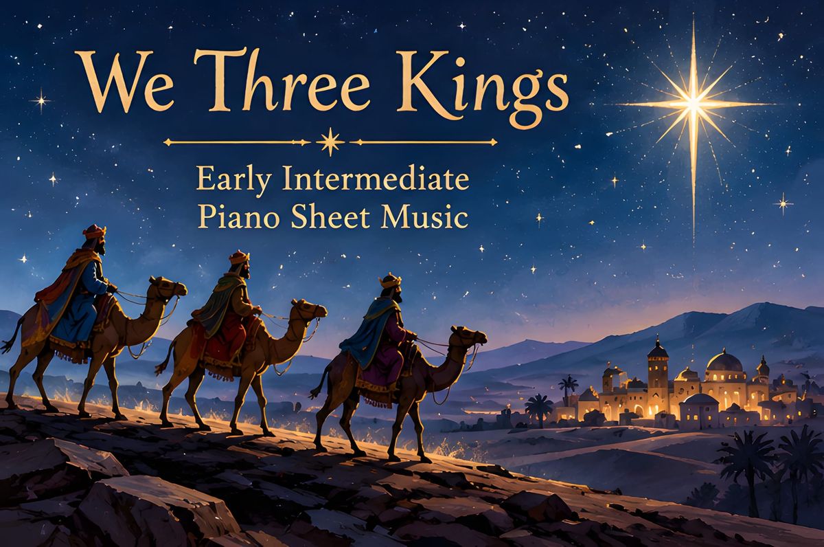 We Three Kings - Early Intermediate Piano Sheet Music