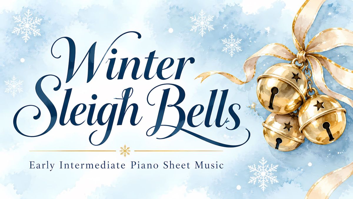 Winter Sleigh Bells - Early Intermediate Piano Sheet Music