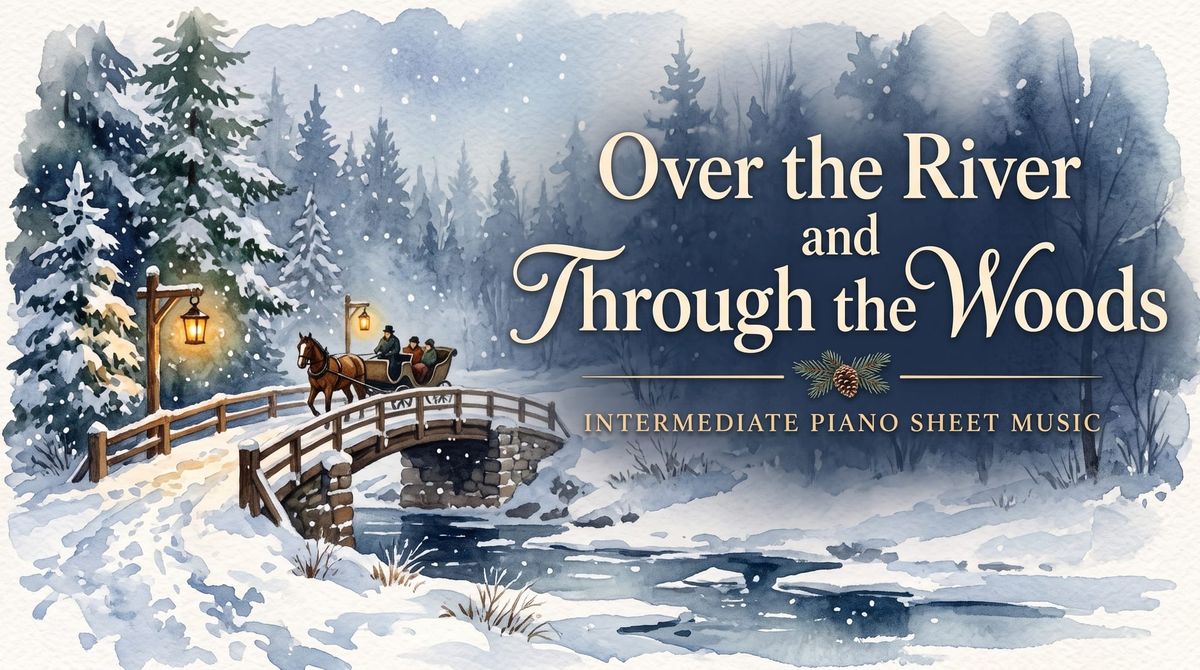 Over the River and Through the Woods - Intermediate Piano Sheet Music