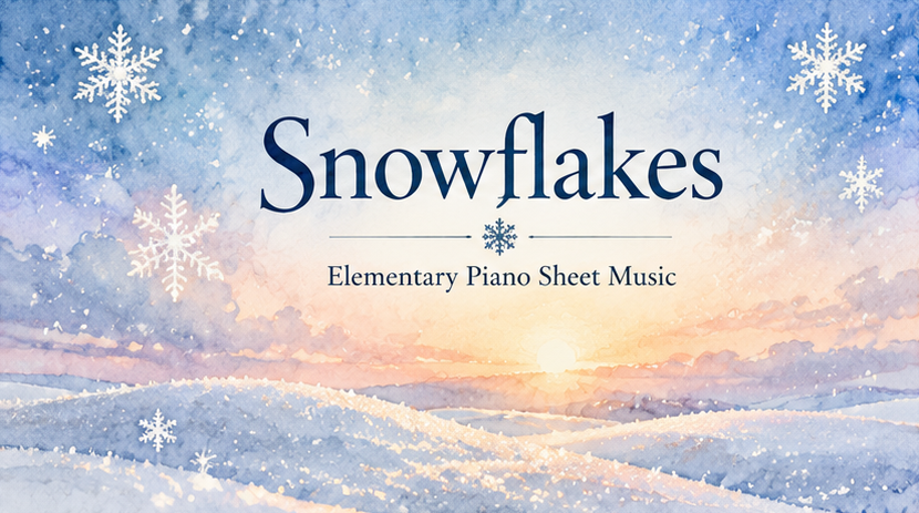 Snowflakes - Elementary Piano Sheet Music
