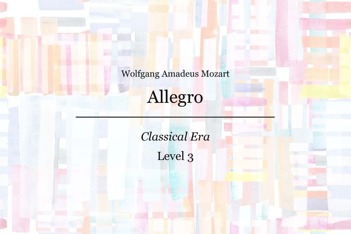 Mozart - Allegro - Piano Sheet Music