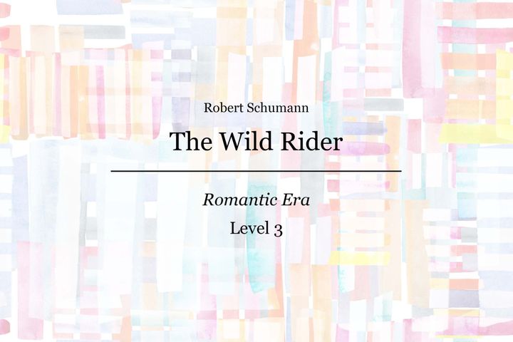 Schumann - The Wild Rider - Piano Sheet Music