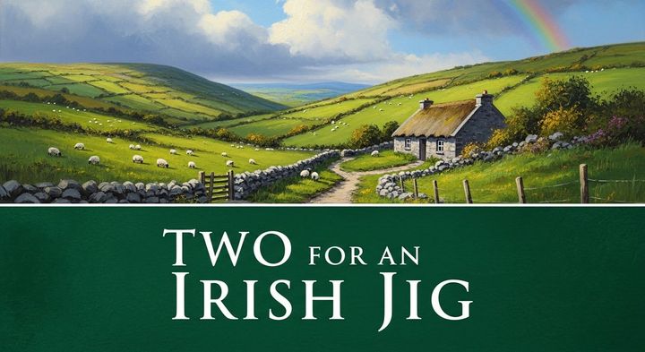 Two for an Irish Jig (Duet) - Late Elementary Piano Sheet Music