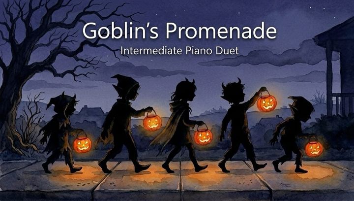 Goblin's Promenade (Duet) - Intermediate Piano Sheet Music