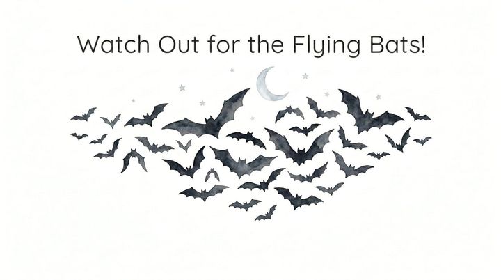 Watch Out for the Flying Bats! - Late Elementary Piano Sheet Music