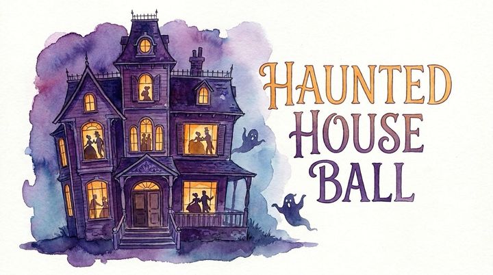 Haunted House Ball - Elementary Piano Sheet Music