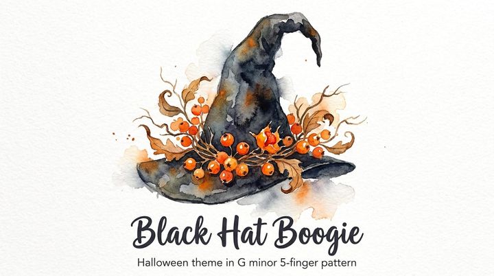 Black Hat Boogie - Late Elementary Piano Sheet Music