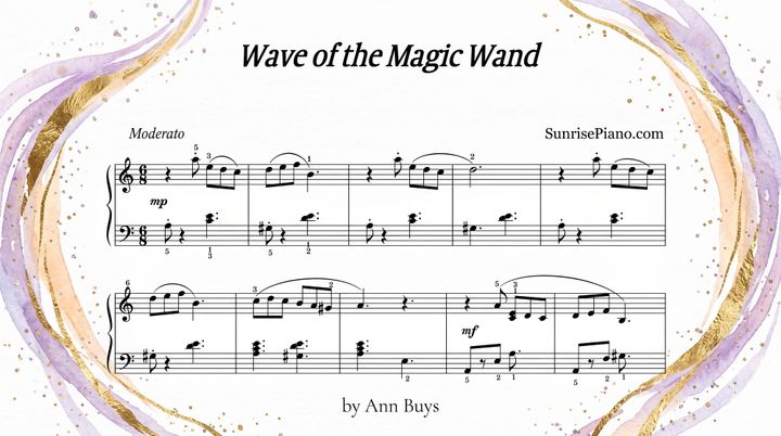 Wave of the Magic Wand - Intermediate Piano Sheet Music