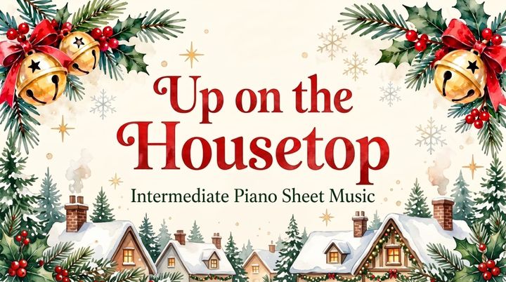 Up on the Housetop - Intermediate Piano Sheet Music
